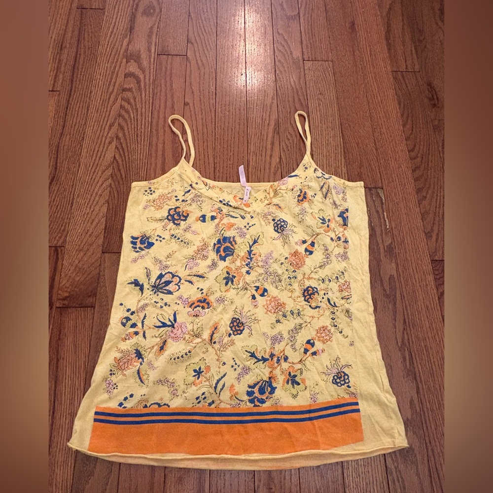 Vintage Y2K Urban Outfitters Yellow Top with Orange Accents